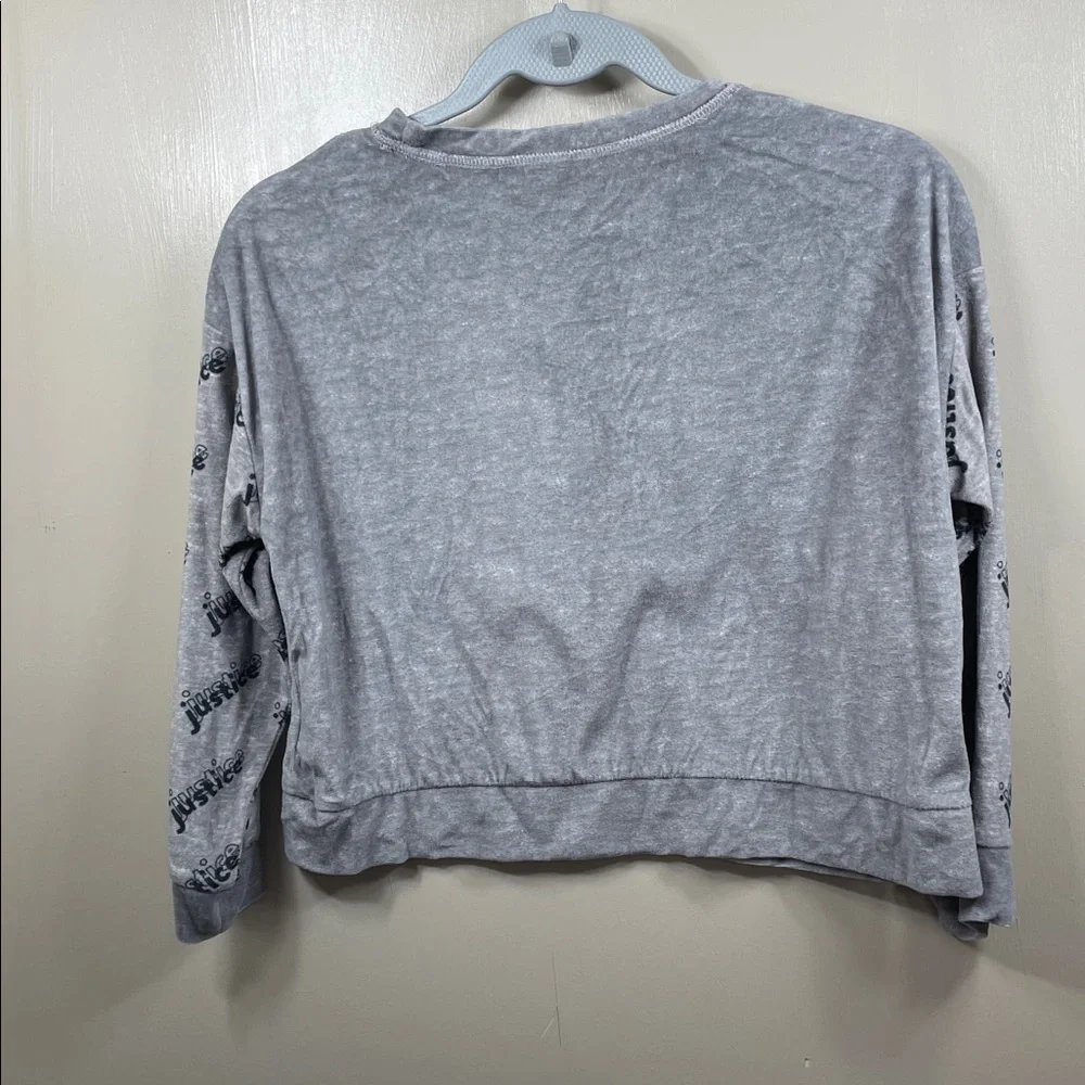 Justice Girls Cozy Fleece Long Sleeve Top Sleep‎ Pajama size  Small
